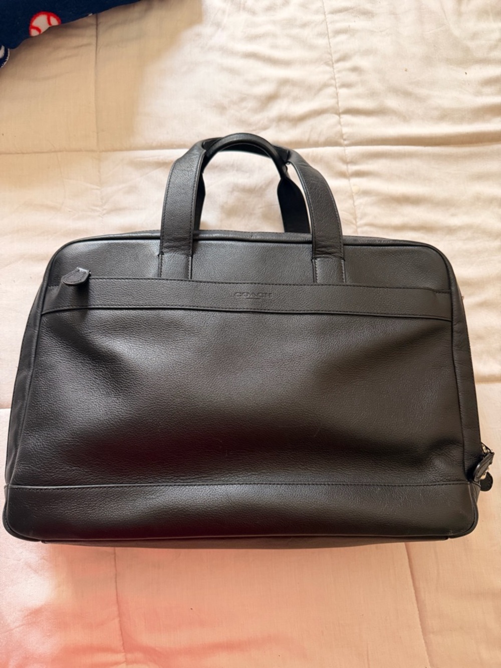 Coach Men's Hamilton Commuter Briefcase Leather Laptop Carry Bag F54804 Reg $550